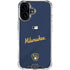 MLB Milwaukee Brewers Alternate/Away Jersey iPhone 16 Plus Clear Case