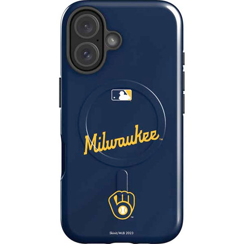 MLB Milwaukee Brewers Alternate/Away Jersey iPhone 16 Plus Magsafe Impact Case