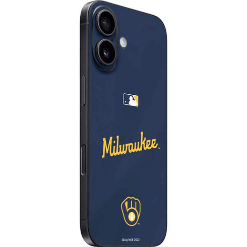 MLB Milwaukee Brewers Alternate/Away Jersey iPhone 16 Plus Skin