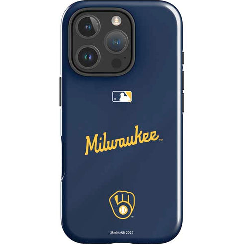 MLB Milwaukee Brewers Alternate/Away Jersey iPhone 16 Pro Impact Case
