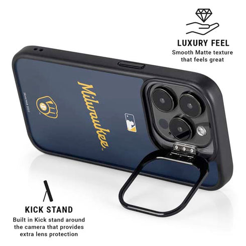 MLB Milwaukee Brewers Alternate/Away Jersey iPhone 16 Pro Kickstand Case