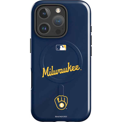MLB Milwaukee Brewers Alternate/Away Jersey iPhone 16 Pro Magsafe Impact Case