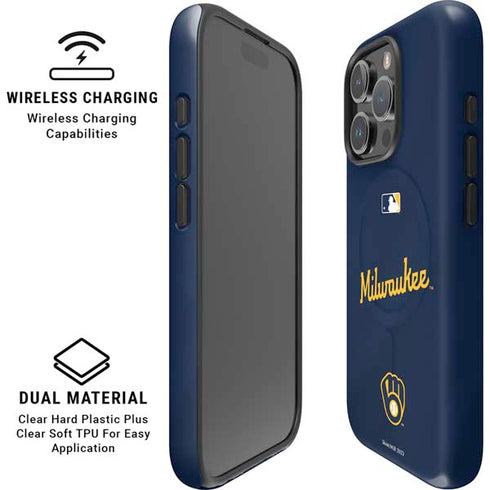 MLB Milwaukee Brewers Alternate/Away Jersey iPhone 16 Pro Magsafe Impact Case