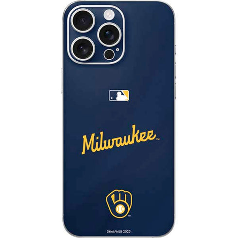 MLB Milwaukee Brewers Alternate/Away Jersey iPhone 16 Pro Max Skin