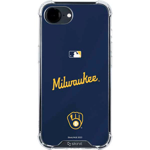 MLB Milwaukee Brewers Alternate/Away Jersey iPhone 16e Clear Case