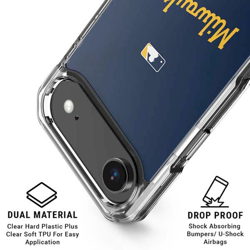 MLB Milwaukee Brewers Alternate/Away Jersey iPhone 17 Air Clear Case