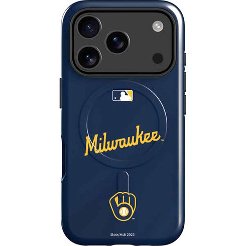 MLB Milwaukee Brewers Alternate/Away Jersey iPhone 17 Pro Magsafe Impact Case