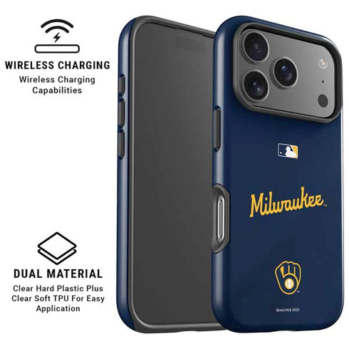 MLB Milwaukee Brewers Alternate/Away Jersey iPhone 17 Pro Magsafe Impact Case