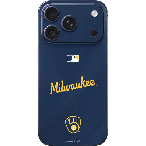 MLB Milwaukee Brewers Alternate/Away Jersey iPhone 17 Pro Max Skin
