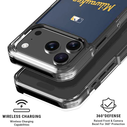 MLB Milwaukee Brewers Alternate/Away Jersey iPhone 18 Pro Clear Case