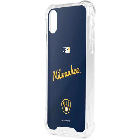 MLB Milwaukee Brewers Alternate/Away Jersey iPhone XS Clear Case