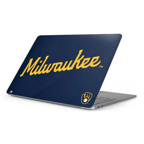MLB Milwaukee Brewers Alternate/Away Jersey Apple MacBook Pro 16-inch Skin