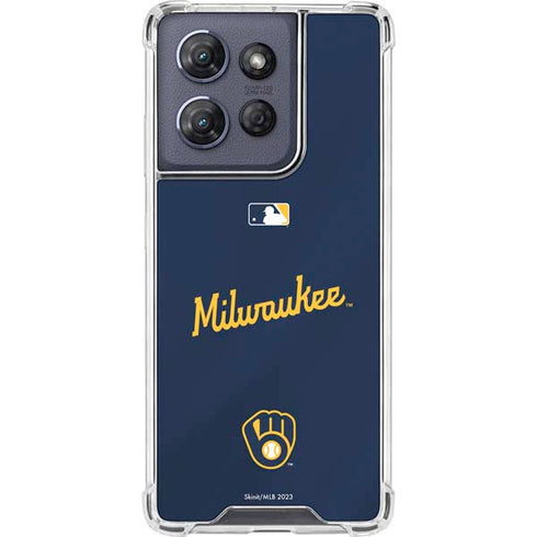 MLB Milwaukee Brewers Alternate/Away Jersey Moto G Play 5G (2025) Clear Case