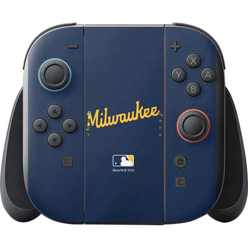 MLB Milwaukee Brewers Alternate/Away Jersey Nintendo Switch 2 (2025) with Joy-Con Skin