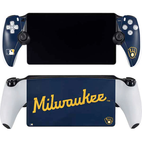 MLB Milwaukee Brewers Alternate/Away Jersey PlayStation Portal Remote Player Skin