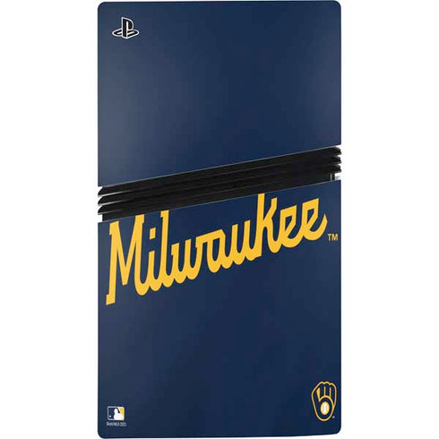 MLB Milwaukee Brewers Alternate/Away Jersey PS5 Pro Console Skin