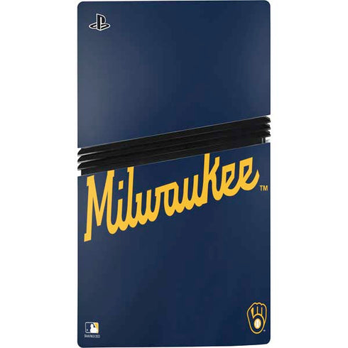 MLB Milwaukee Brewers Alternate/Away Jersey PS5 Pro Disk Console Skin