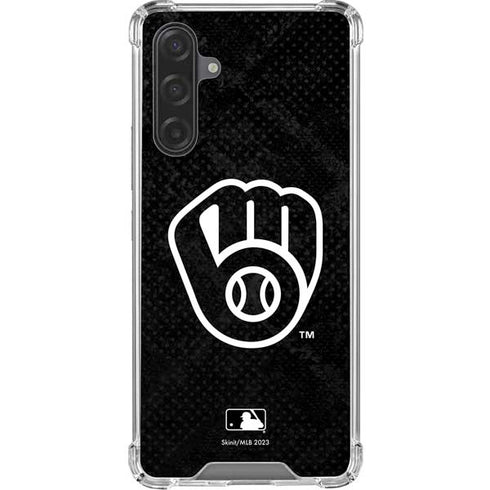 MLB Milwaukee Brewers Dark Wash Galaxy A17 Clear Case