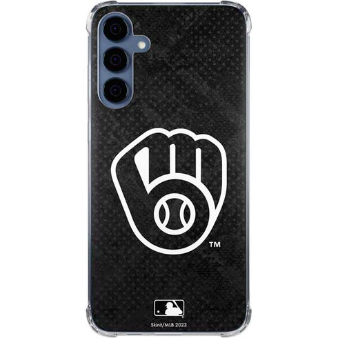 MLB Milwaukee Brewers Dark Wash Galaxy A35 5G Clear Case