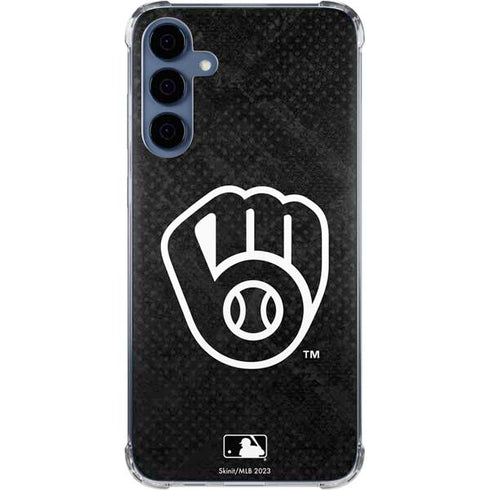 MLB Milwaukee Brewers Dark Wash Galaxy A55 5G Clear Case