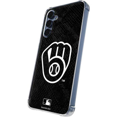 MLB Milwaukee Brewers Dark Wash Galaxy A55 5G Clear Case