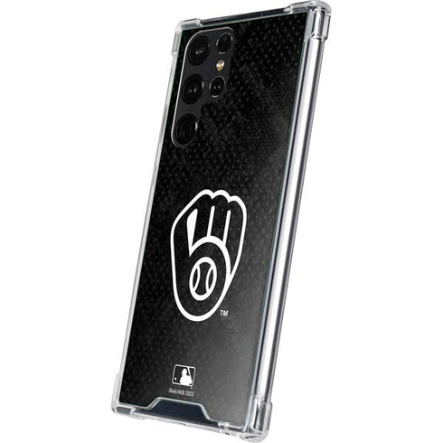 MLB Milwaukee Brewers Dark Wash Galaxy S23 Ultra Clear Case