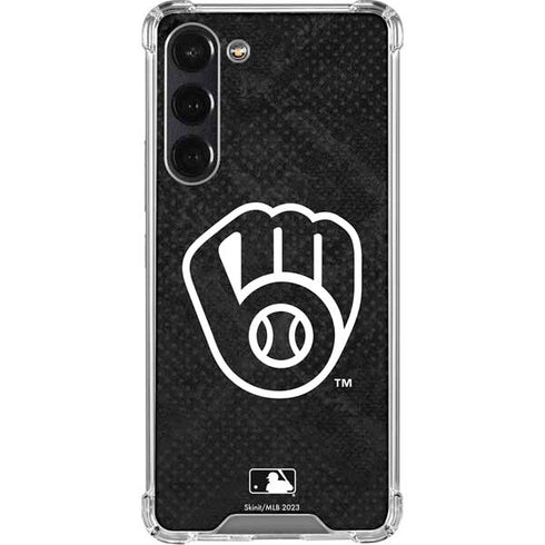 MLB Milwaukee Brewers Dark Wash Galaxy S24 FE Clear Case