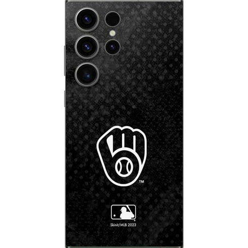 MLB Milwaukee Brewers Dark Wash Galaxy S25 Ultra Skin