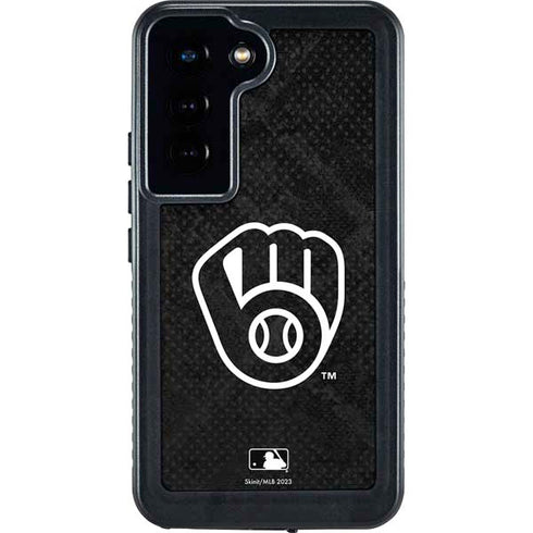 MLB Milwaukee Brewers Dark Wash Galaxy S24 Waterproof Case