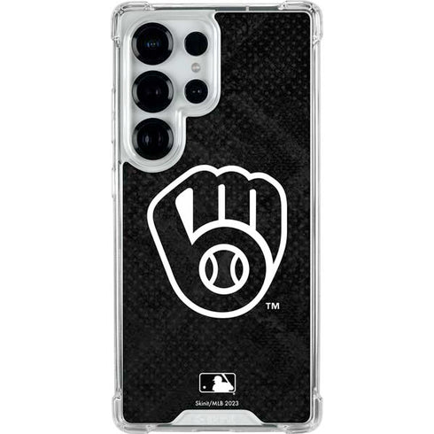 MLB Milwaukee Brewers Dark Wash Galaxy S25 Ultra Clear Case