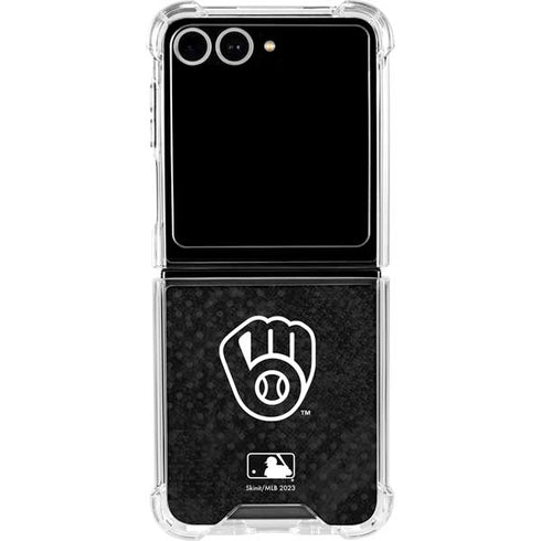 MLB Milwaukee Brewers Dark Wash Galaxy Z Flip7 Clear Case