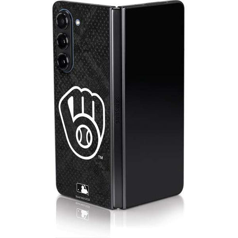 MLB Milwaukee Brewers Dark Wash Galaxy Z Fold5 5G Skin