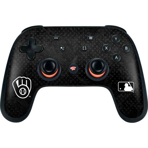 MLB Milwaukee Brewers Dark Wash Google Stadia Controller Skin