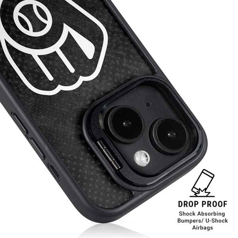 MLB Milwaukee Brewers Dark Wash iPhone 14 Kickstand Case