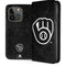 MLB Milwaukee Brewers Dark Wash iPhone 15 Pro Folio Case