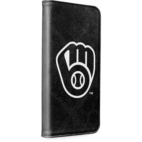 MLB Milwaukee Brewers Dark Wash iPhone 15 Pro Max Folio Case