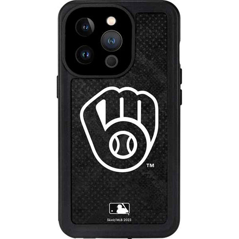 MLB Milwaukee Brewers Dark Wash iPhone 15 Pro Waterproof Case
