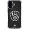 MLB Milwaukee Brewers Dark Wash iPhone 16 Clear Case