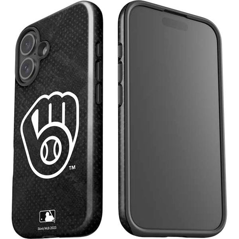 MLB Milwaukee Brewers Dark Wash iPhone 16 Impact Case