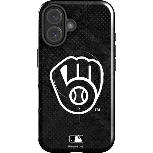 MLB Milwaukee Brewers Dark Wash iPhone 16 Magsafe Impact Case