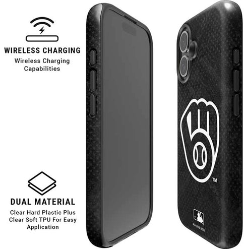 MLB Milwaukee Brewers Dark Wash iPhone 16 Magsafe Impact Case