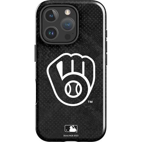 MLB Milwaukee Brewers Dark Wash iPhone 16 Pro Impact Case