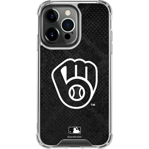 MLB Milwaukee Brewers Dark Wash iPhone 16 Pro Max Clear Case