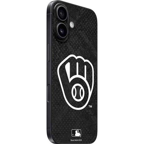 MLB Milwaukee Brewers Dark Wash iPhone 16 Skin