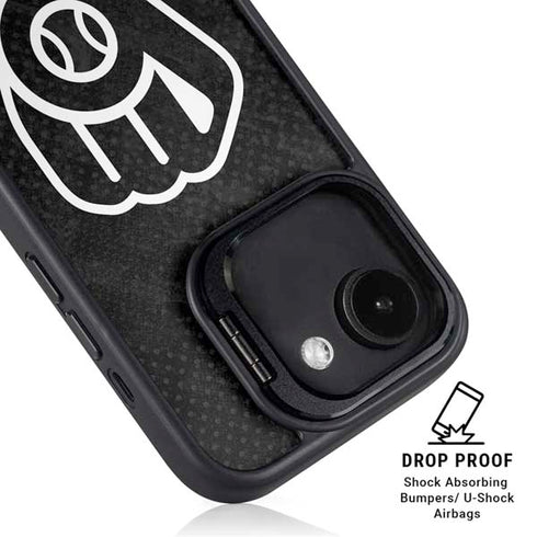 MLB Milwaukee Brewers Dark Wash iPhone 16e Kickstand Case