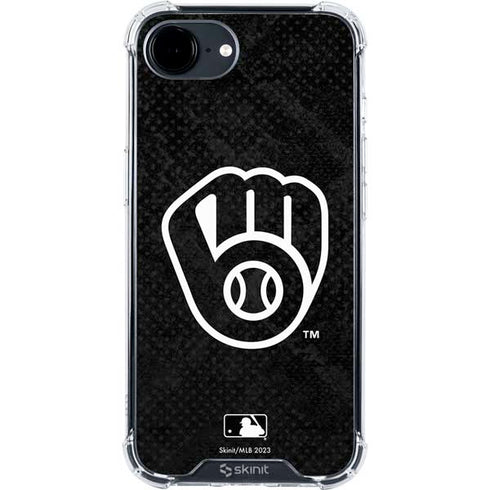 MLB Milwaukee Brewers Dark Wash iPhone 16e Clear Case