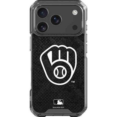 MLB Milwaukee Brewers Dark Wash iPhone 18 Pro Clear Case