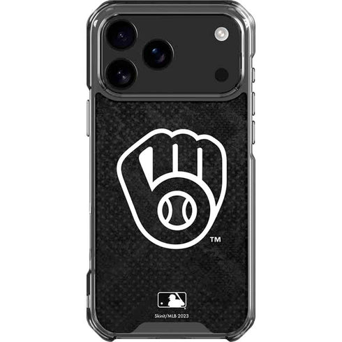MLB Milwaukee Brewers Dark Wash iPhone 18 Pro Max Clear Case
