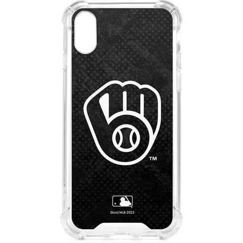MLB Milwaukee Brewers Dark Wash iPhone XS Clear Case