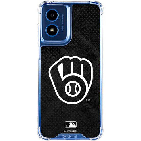 MLB Milwaukee Brewers Dark Wash Moto G 5G (2024) Clear Case